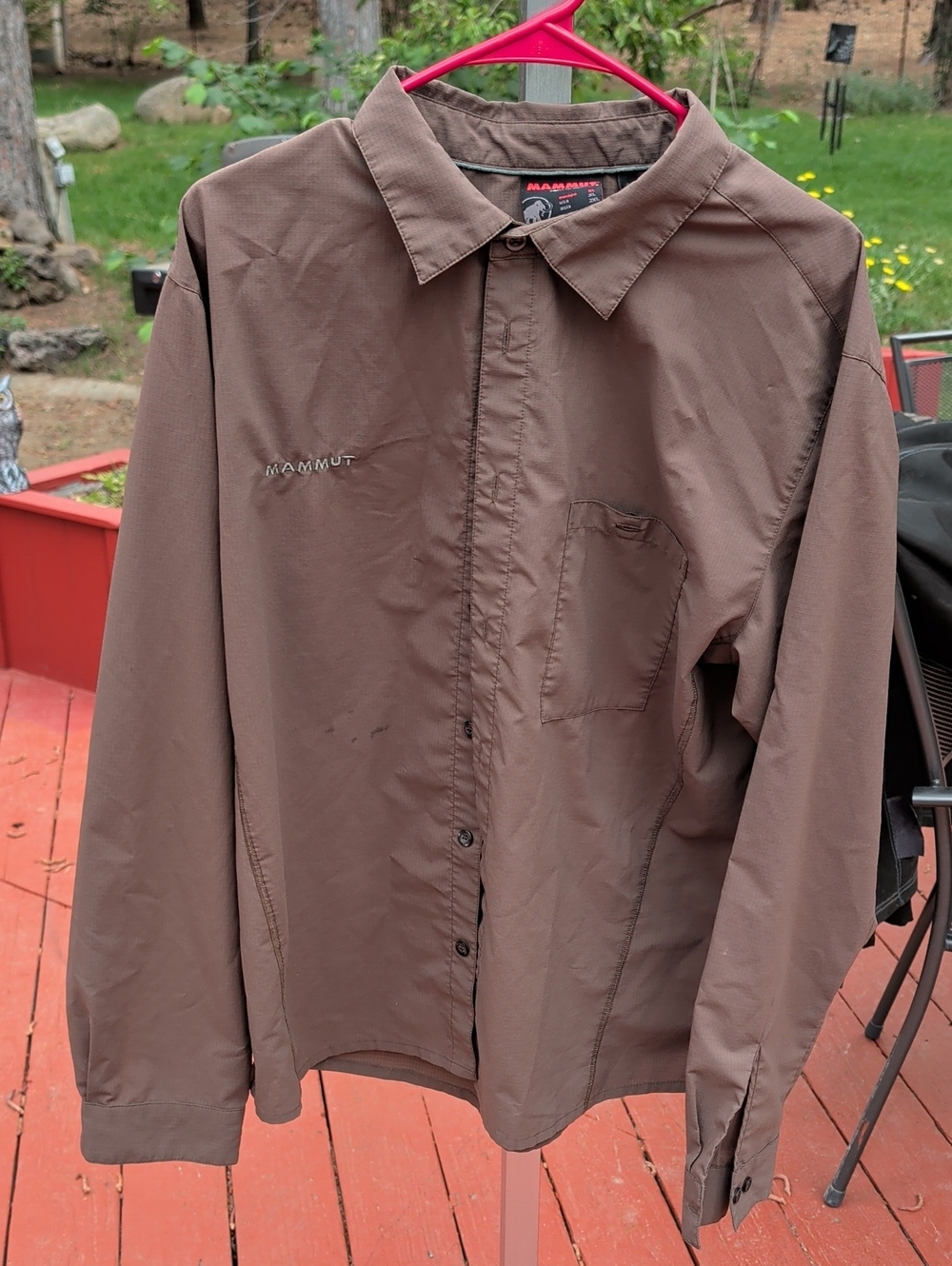 Mammut Men's Dark Brown Lightweight Shirt Jacket